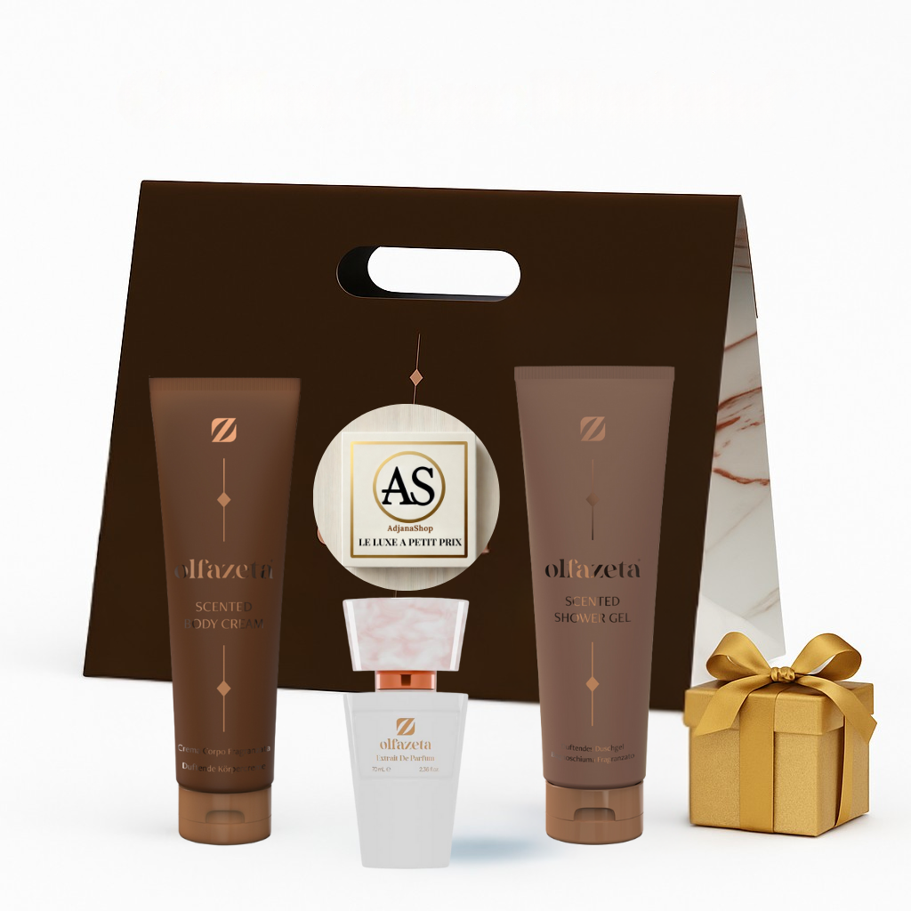 Coffret Éclat & Douceur – Parfum Femme, Gel Douche Parfumé et Crème Corps Parfumée