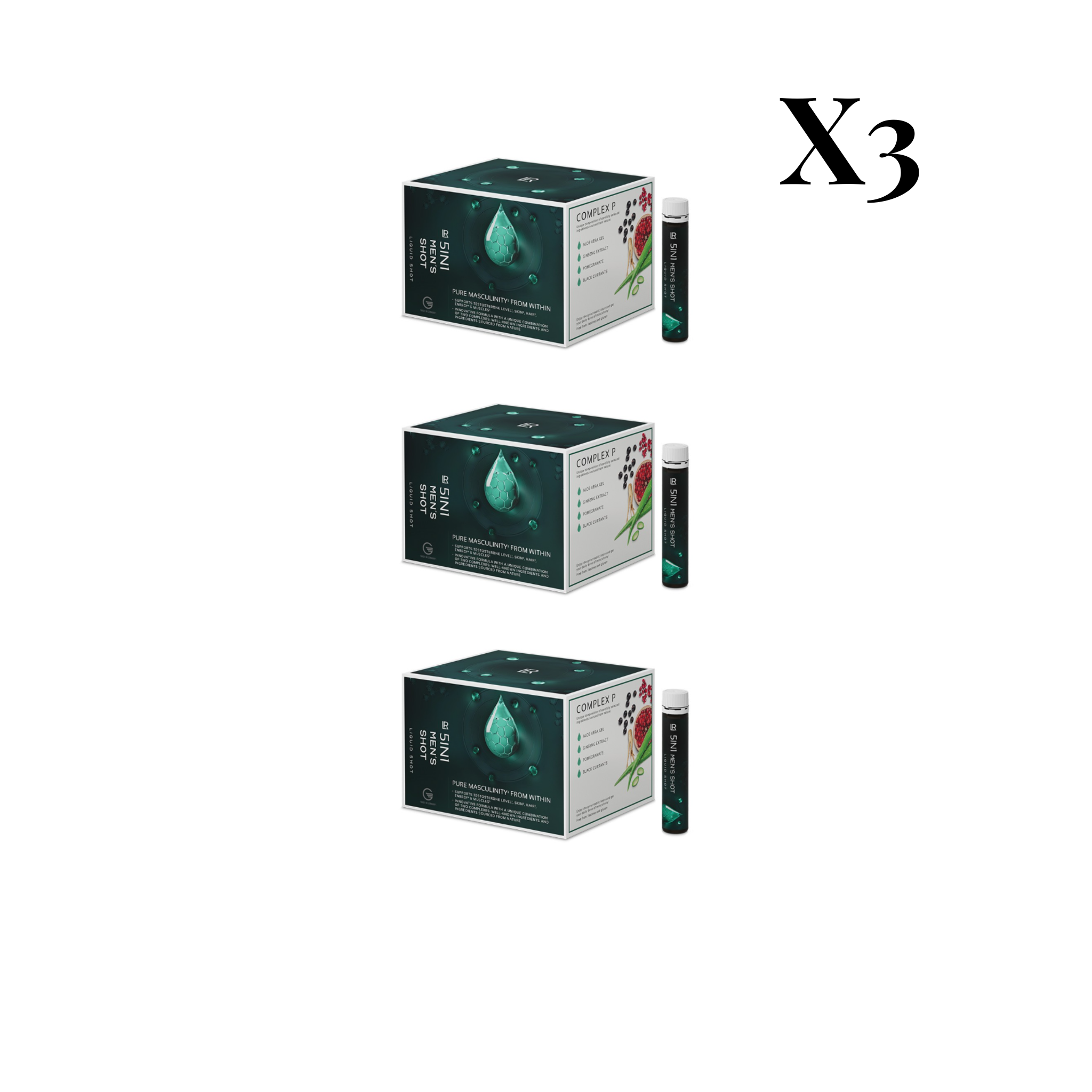 Pack 3 x Men's Shot | LR 5IN1