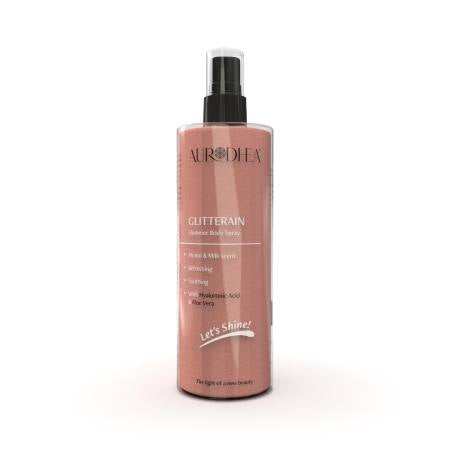 Glitterain Golden Shimmer Body Spray Monoï & Lait | Aurodhea 150 ml