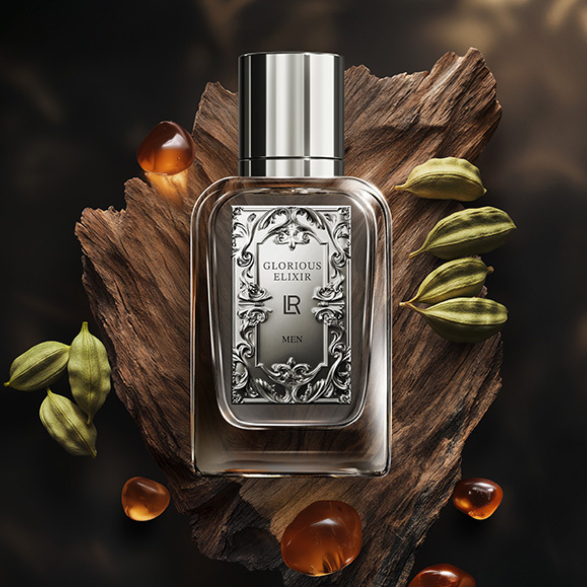 GLORIOUS ELIXIR pour Lui – Boisé Épicé Ambré | LR ICONIC ELIXIRS 100 ml