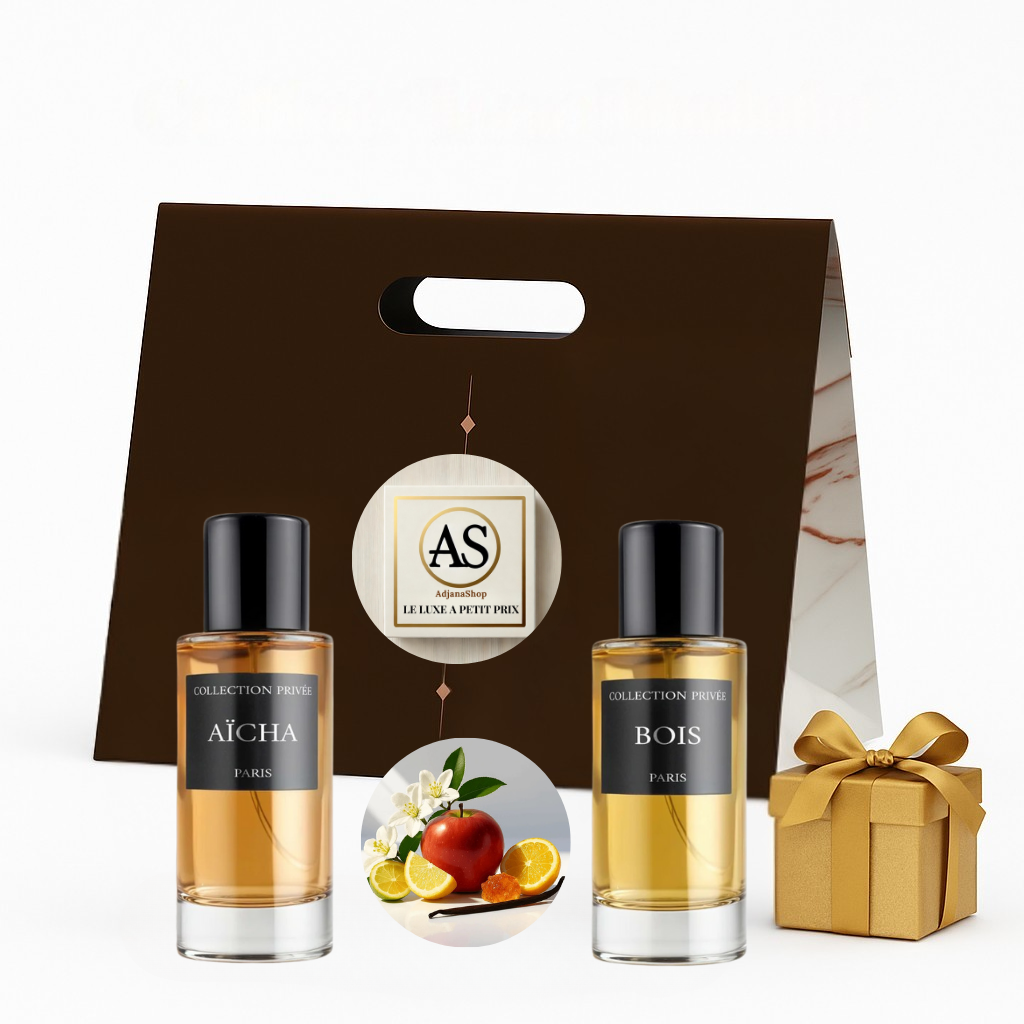 Coffret DUO Collection Privée – Parfums Aïcha & Bois | Parfums Mixte de Luxe
