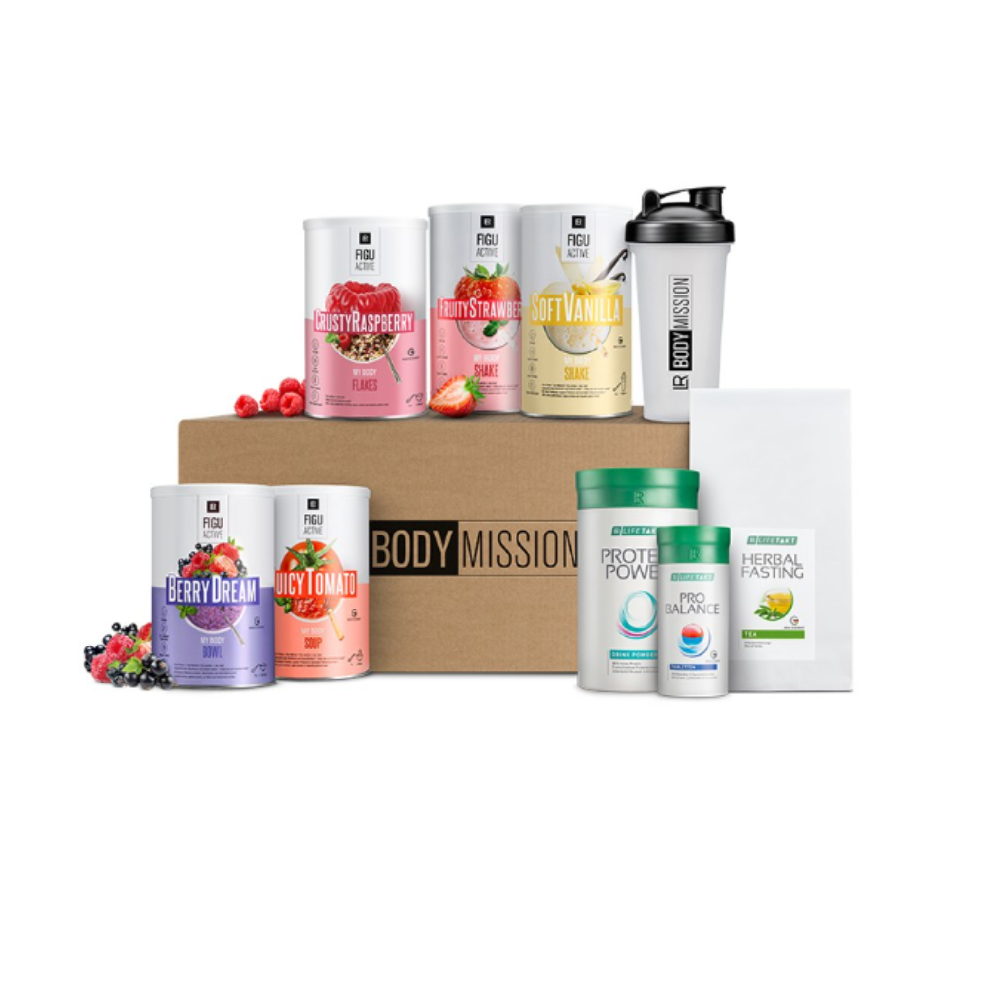Set Découverte – 2 Shakes + 2 Soupes + 1 Flakes | LR Body Mission FiguActive