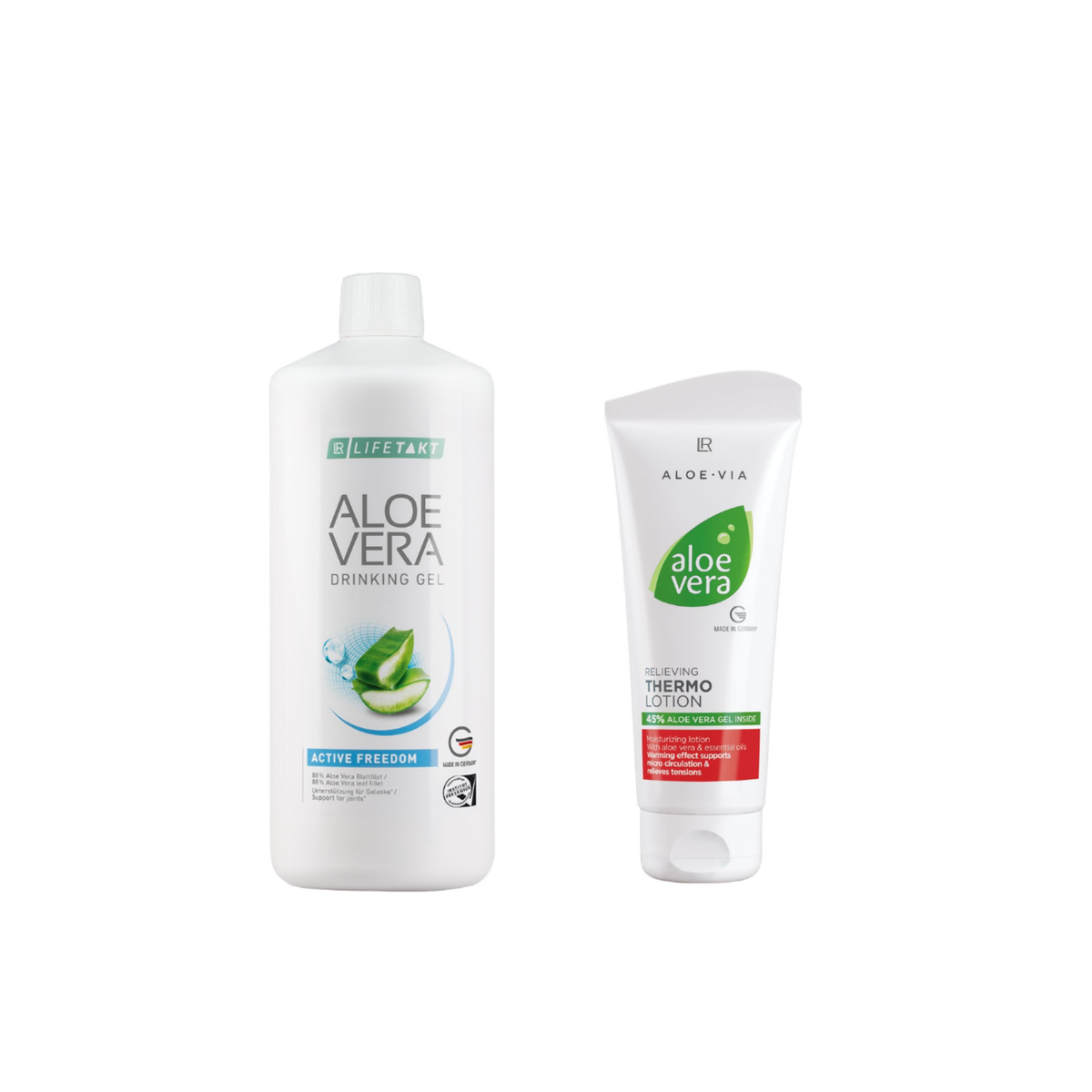 DUO Active Freedom Gel à Boire & Thermolotion | LR Lifetakt & ALOE VIA