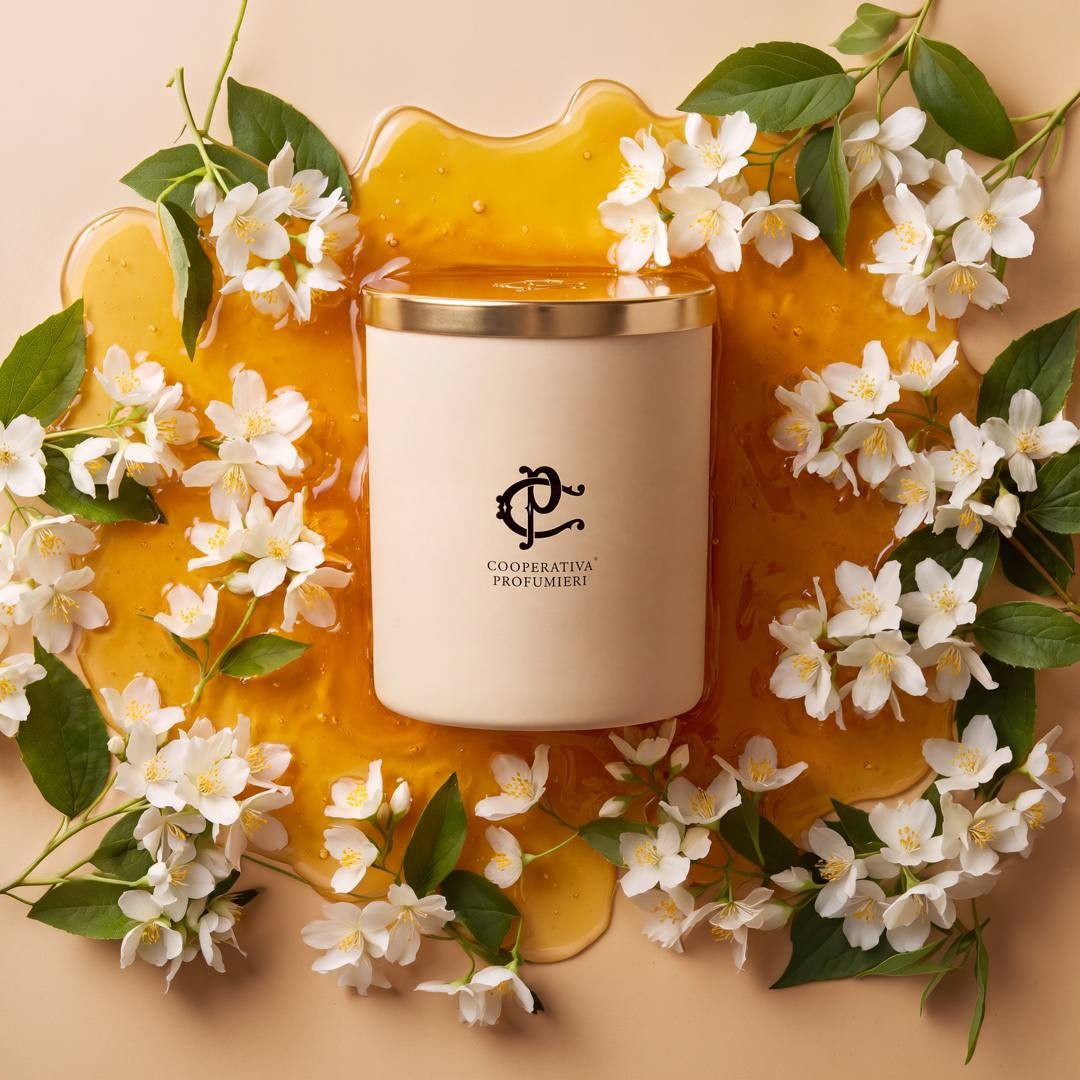 MÉLIA – Bougie parfumée Miel & Jasmin | Cooperativa Profumieri
