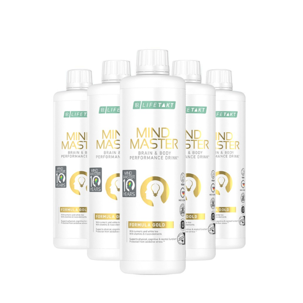 Mind Master Formula Gold – Lot de 5 boissons | LR Lifetakt 5 × 500 ml