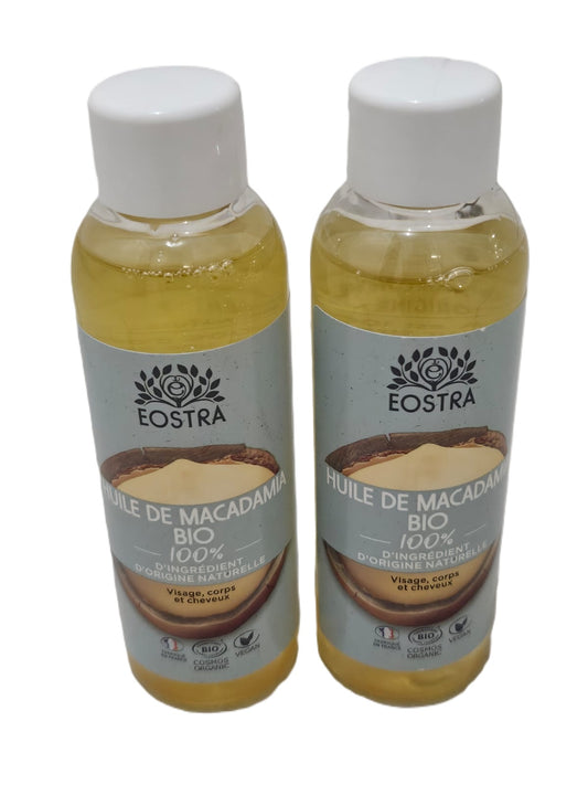 DUO Huile de Macadamia Bio Visage | Corps et Cheveux 2x75ml | Fabriqué en France (Copie)