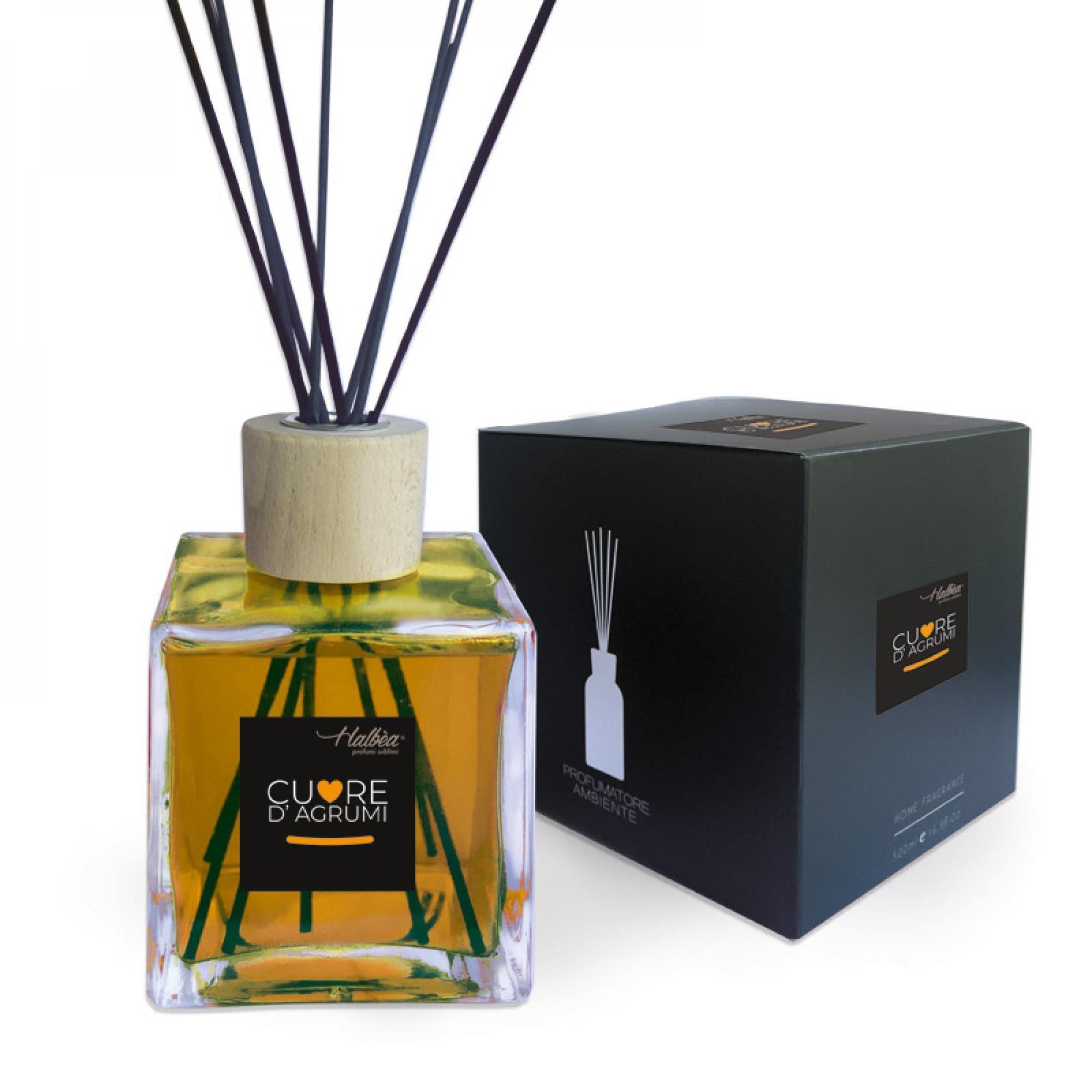 Agrumes – Parfum d'ambiance Bâtonnets | Halbea 500 ml