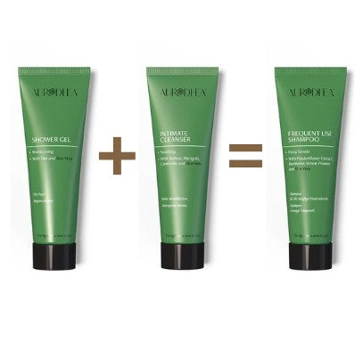 Coffret Essentiel Été à l’Aloé Vera – Gel Douche, Gel Intime & Shampoing Offert