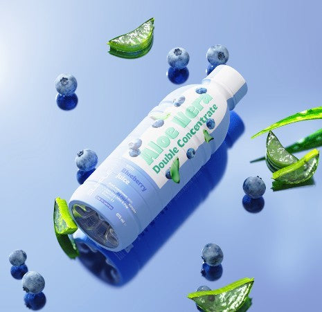 Aloe Vera Jus & Pulpe avec Jus de Myrtille – 675 ml – INTB061