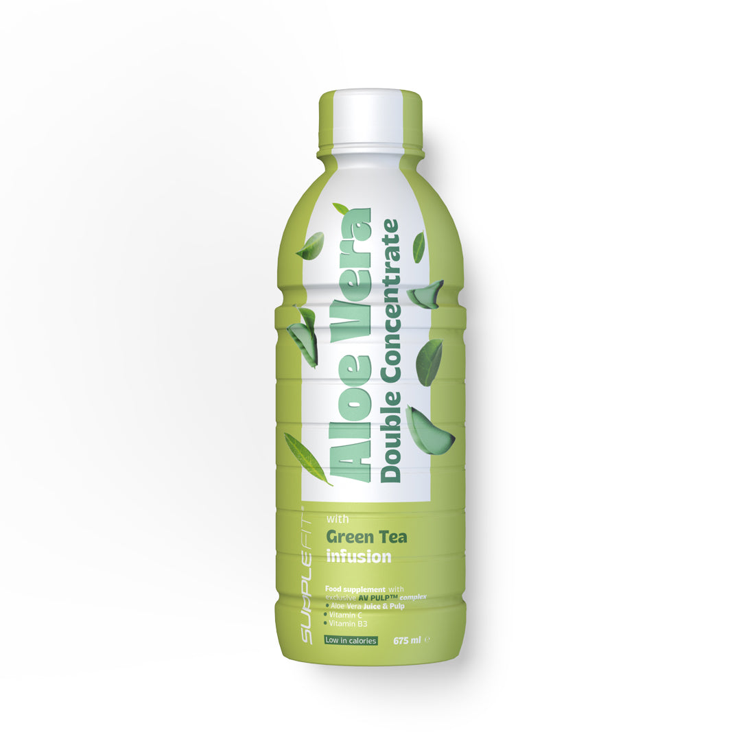 ALOE VERA jus et pulpe avec Thé Vert - 675 ml - INTB062