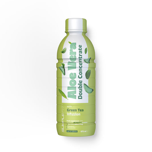 ALOE VERA jus et pulpe avec Thé Vert - 675 ml - INTB062