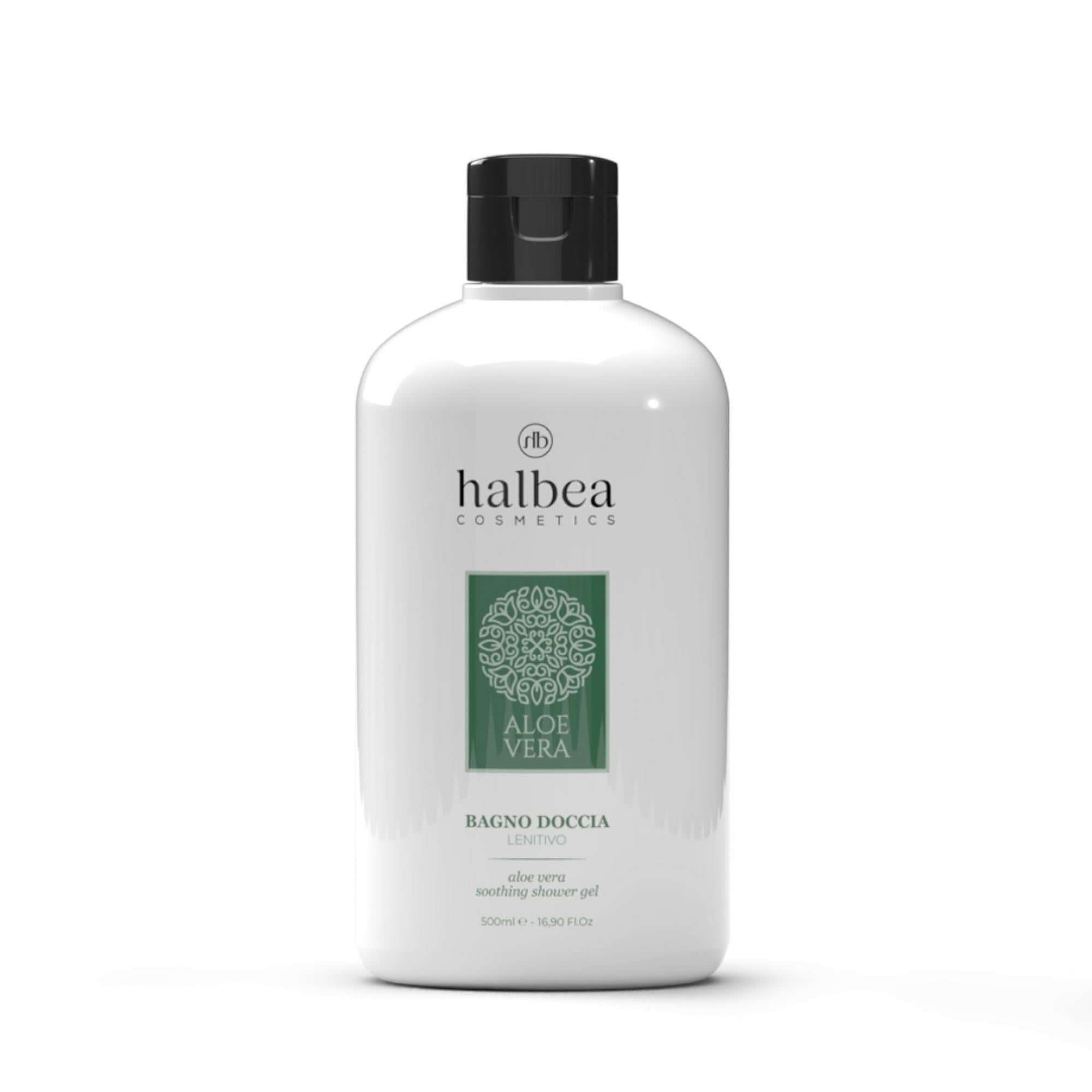 Gel Douche Apaisant à l'Aloe Vera – Peau Soyeuse & Veloutée | Halbea 500ml