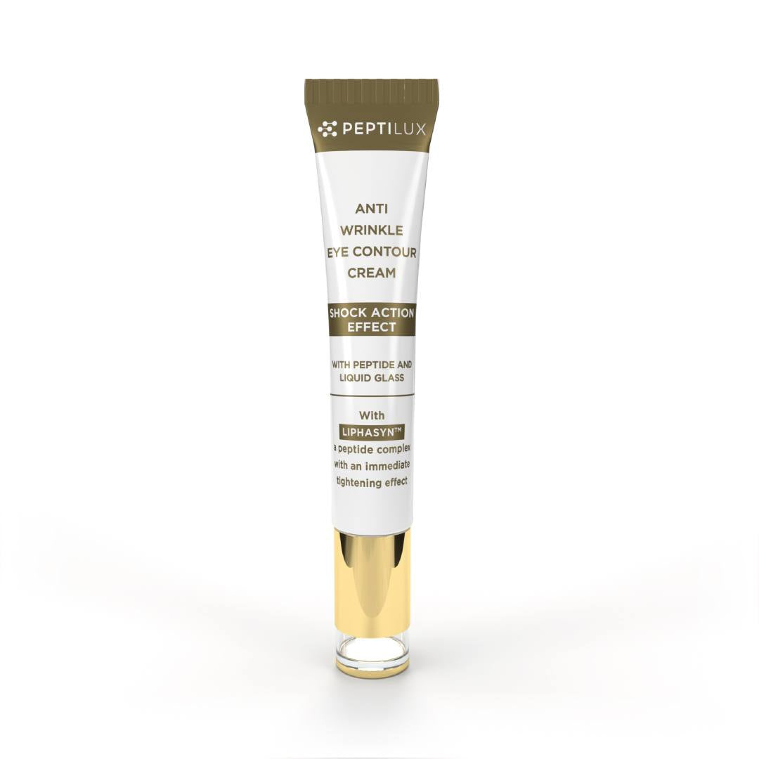 Peptilux – Crème Contour des Yeux Anti-Rides Effet Shock Action | LIPHASYN™ – 20 ml