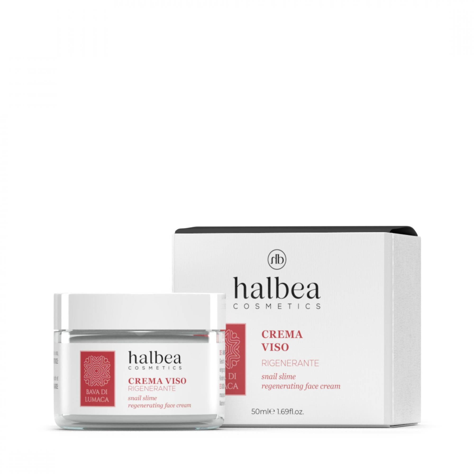 Crème Visage Régénérante à la Bave d'Escargot | Halbea 50ml
