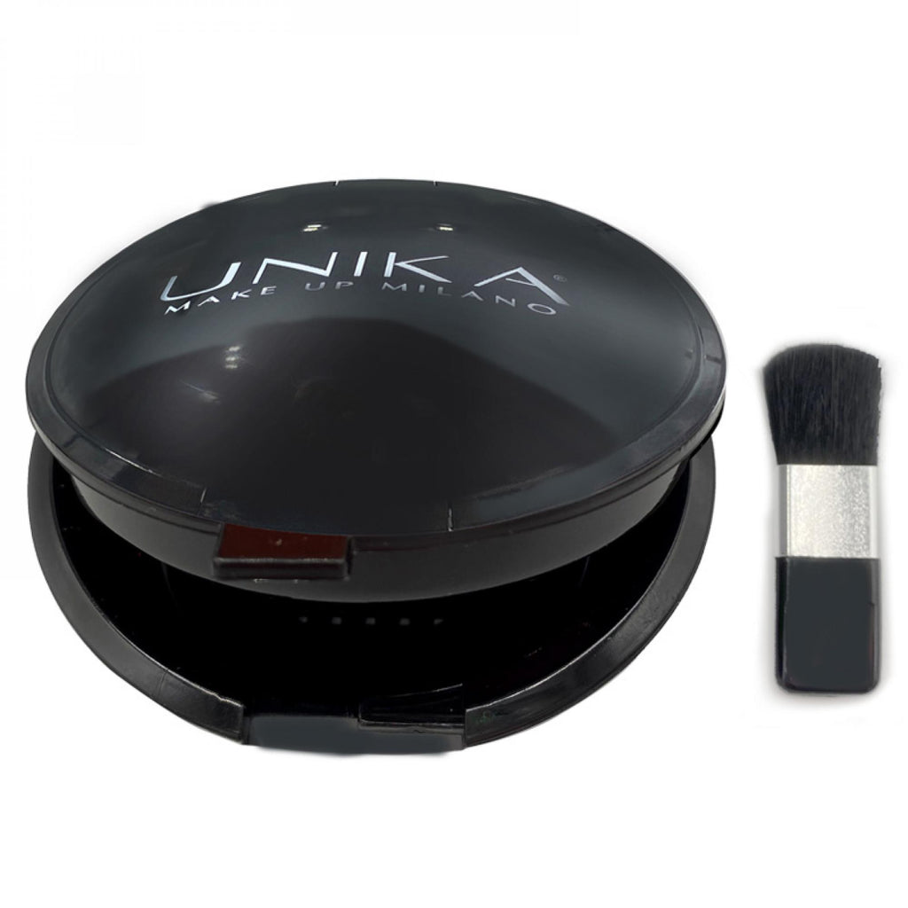 Fard Compact de Poche avec Miroir & Pinceau N.01 | Unika