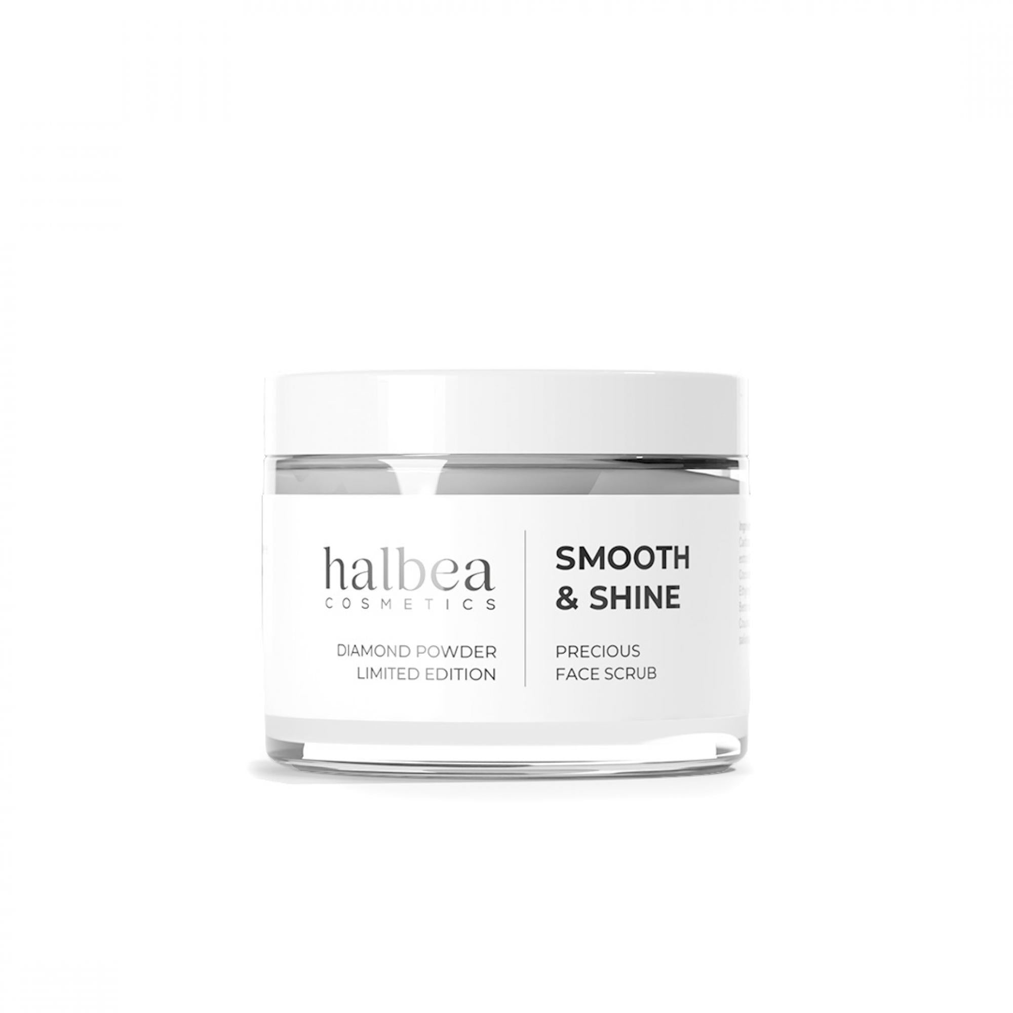 Gommage Visage Smooth & Shine à la Poudre de Diamant | Halbea 50 ml