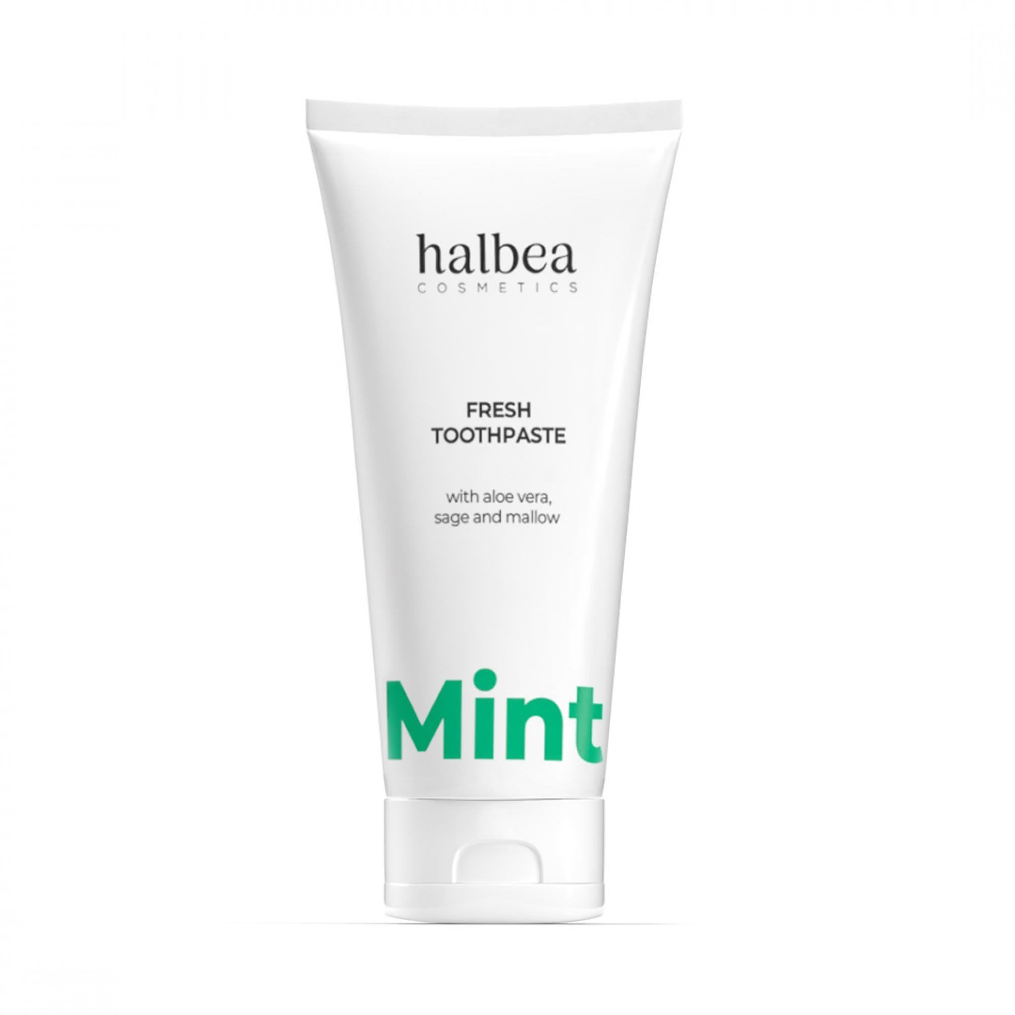 Dentifrice Menthe Fraîche Aloe Vera, Sauge & Mauve | Halbea 100 ml