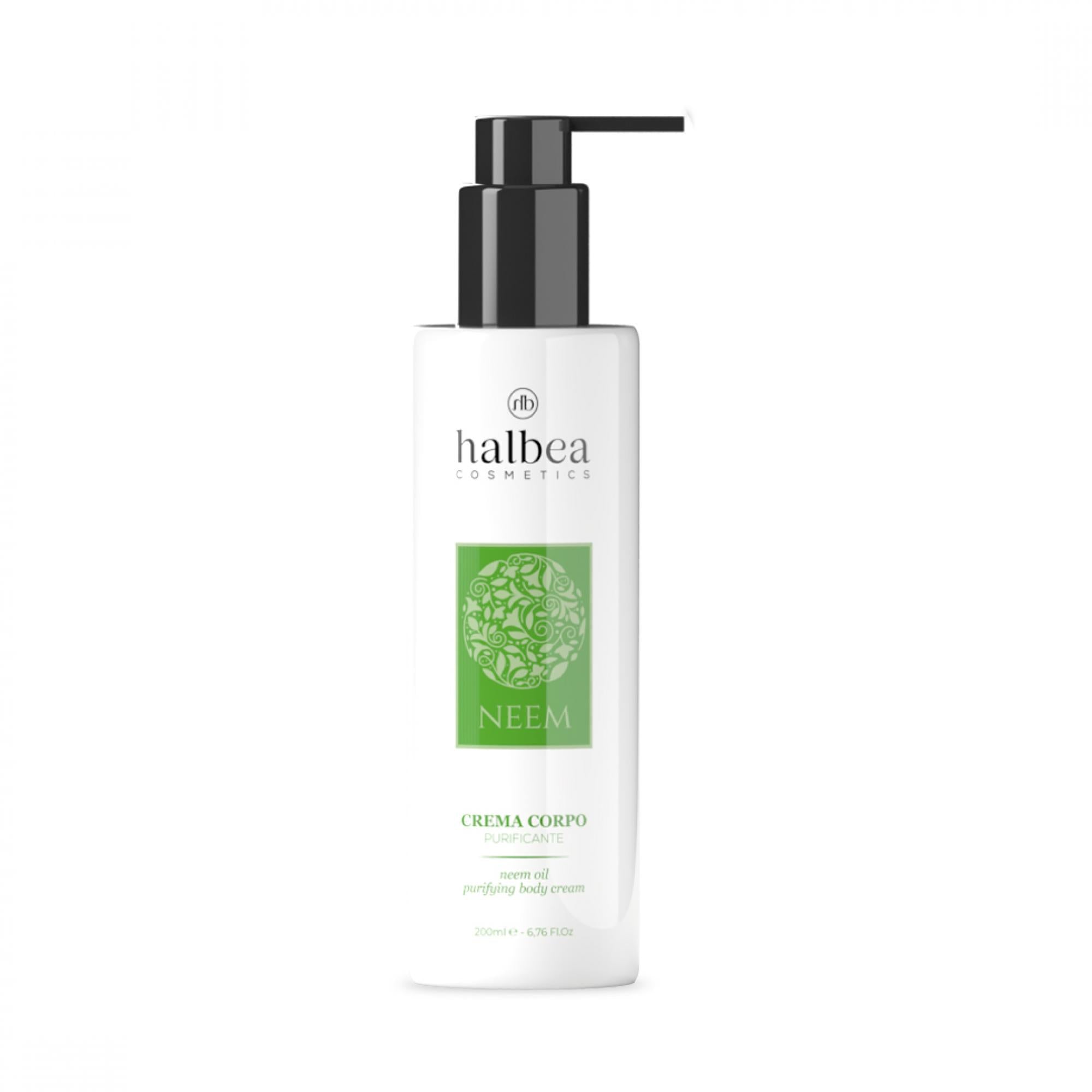 Crème Corporelle Purifiante au Neem – Élasticité & Après-Soleil | Halbea 200ml