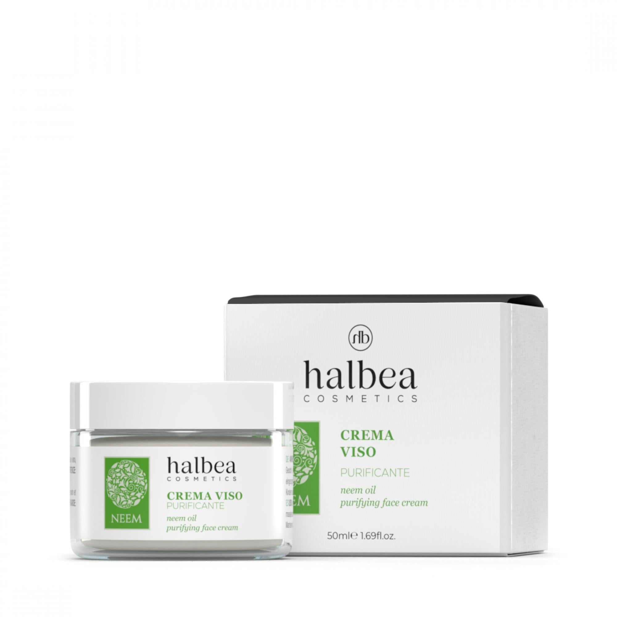 Crème Visage Purifiante Au Neem | Halbea 50ml