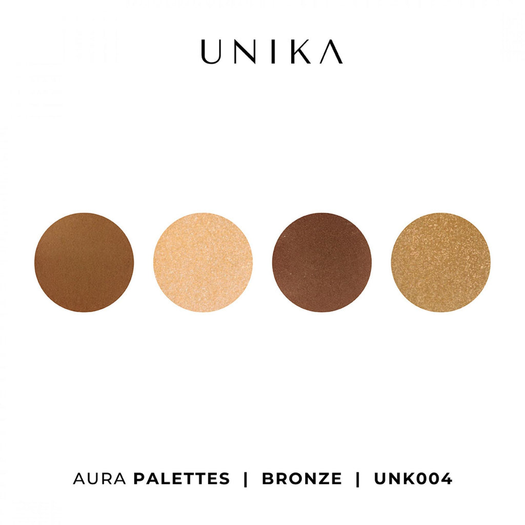 Palette Ombres à Paupières Bronze 4 Couleurs | Unika