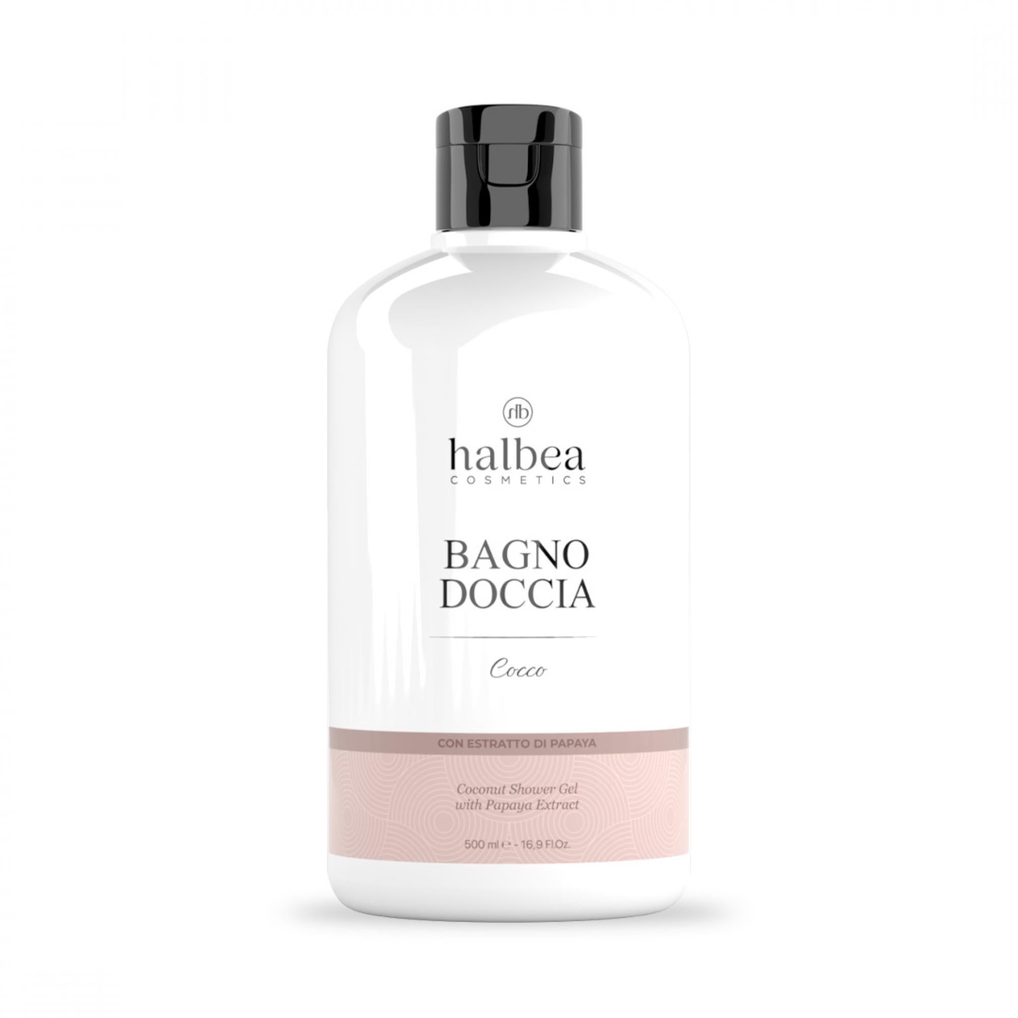 Gel Douche Noix de Coco & Extrait de Papaye – Éclat & Douceur | Halbea 500ml