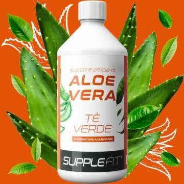 JUS ET PULPE D’ALOE VERA AVEC DU THÉ VERT - INTB011